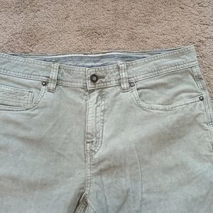 PrAna Men's Slim Fit Corduroy Organic Cotton Pant Size 32x30 (Fits 33X29)